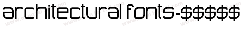 architectural fonts字体转换